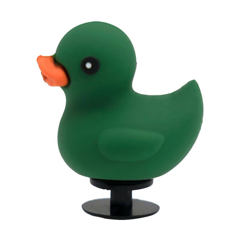 3D Baby duck, dark green 3D Standing Charm 3D308-57 - Shoe Charm
