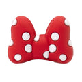 3D Big red bow with white spots 3D Standing Charm 3D309-04 - Shoe Charm