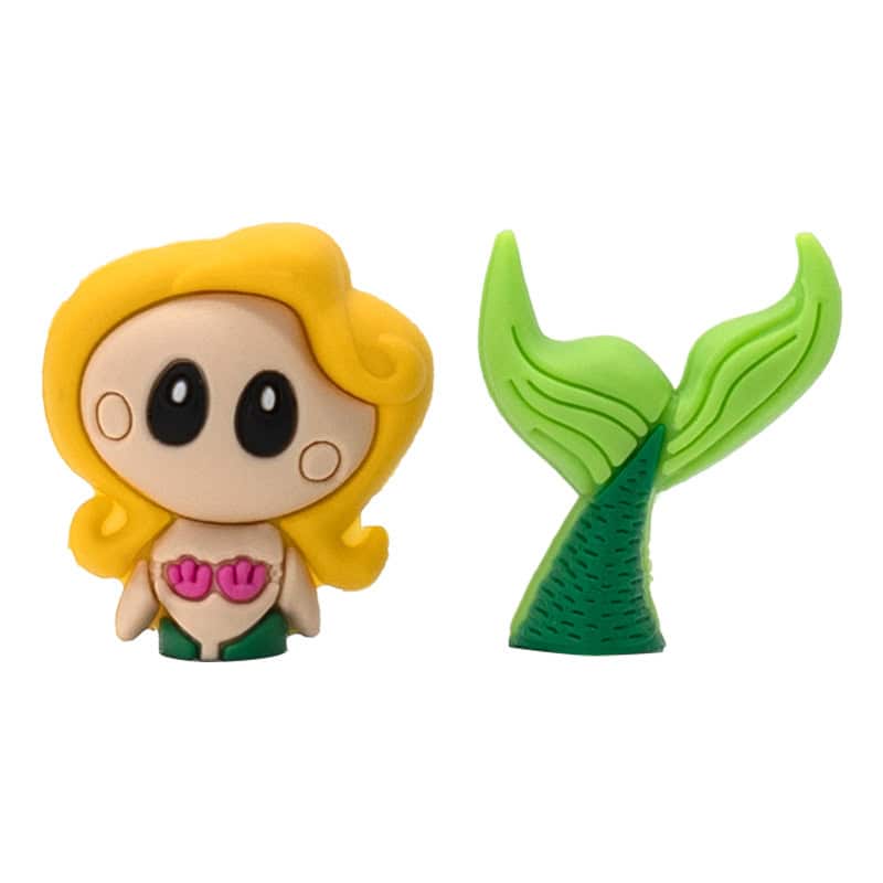 3D Mermaid 2 piece set  3D Standing Charm 3D309-11 - Shoe Charm