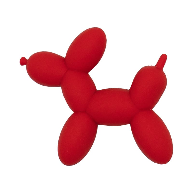 3D Balloon dog red 3D Standing Charm 3D309-14 - Shoe Charm