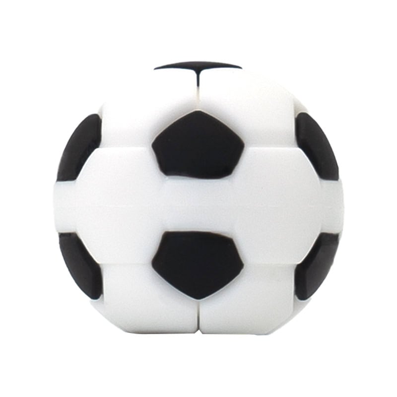 3D Soccer football white/green 3D Standing Charm 3D311-04 - Shoe Charm