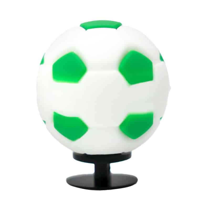 3D Soccer football white/green 3D Standing Charm 3D311-10 - Shoe Charm