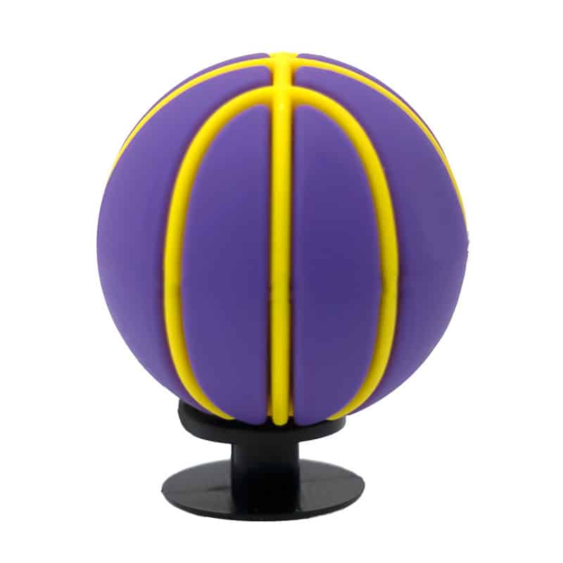 3D Basketball blue 3D Standing Charm 3D311-19 - Shoe Charm