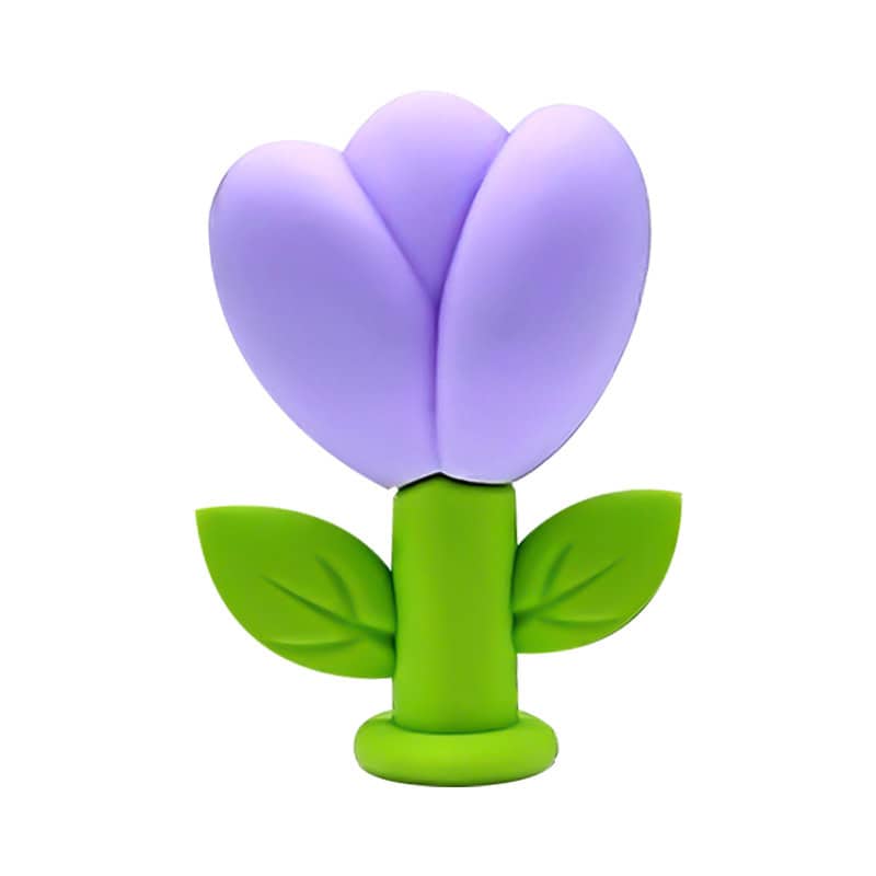 3D Lilac Tulip flower 3D Standing Charm 3D312-09 - Shoe Charm