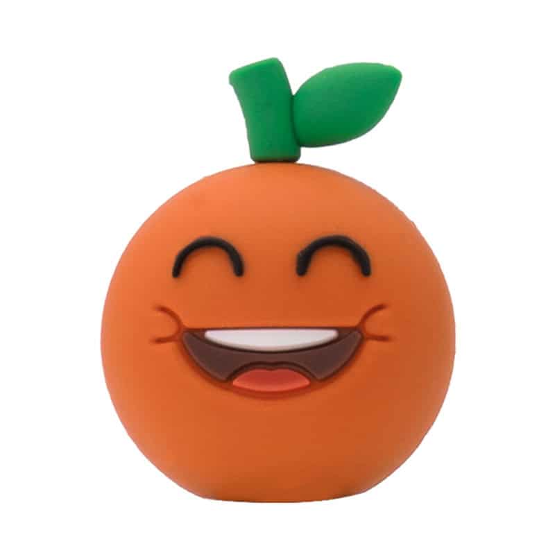 3D Happy smile Orange 3D Standing Charm 3D312-11 - Shoe Charm