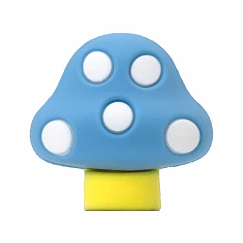 3D Toadstool blue white spot 3D Standing Charm 3D312-15 - Shoe Charm