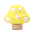 3D Toadstool yellow white spot 3D Standing Charm 3D312-17 - Shoe Charm