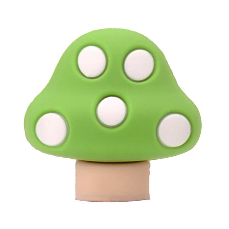 3D Toadstool green white spot 3D Standing Charm 3D312-18 - Shoe Charm