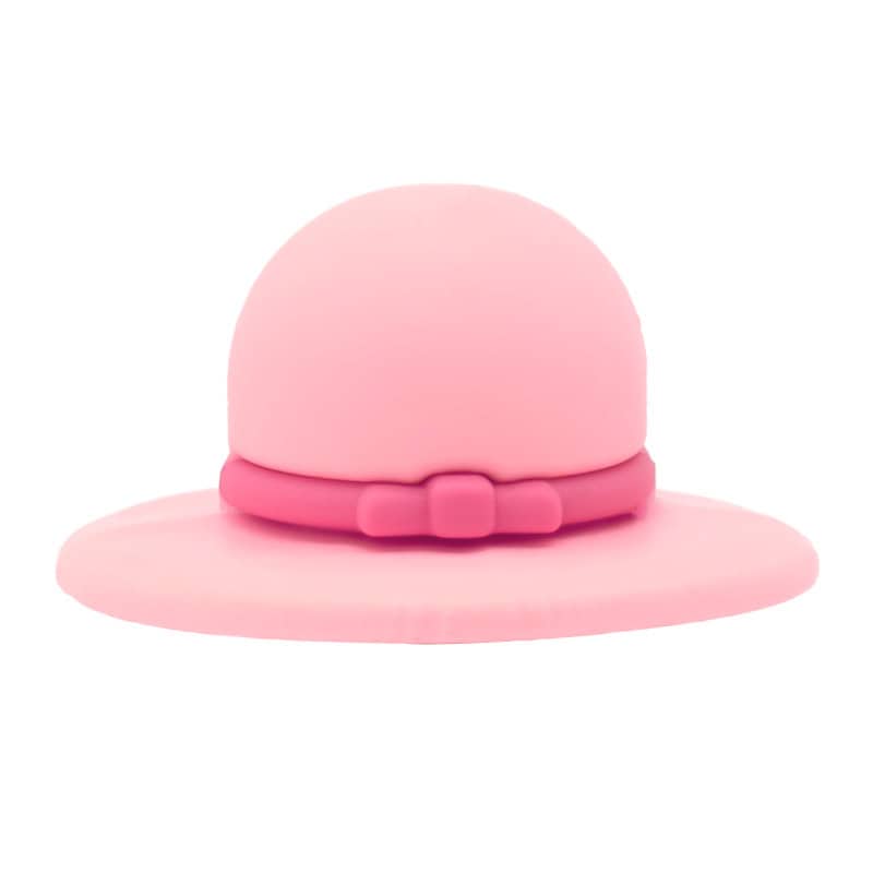 3D Pink Bowler hat 3D321-02 - Shoe Charm