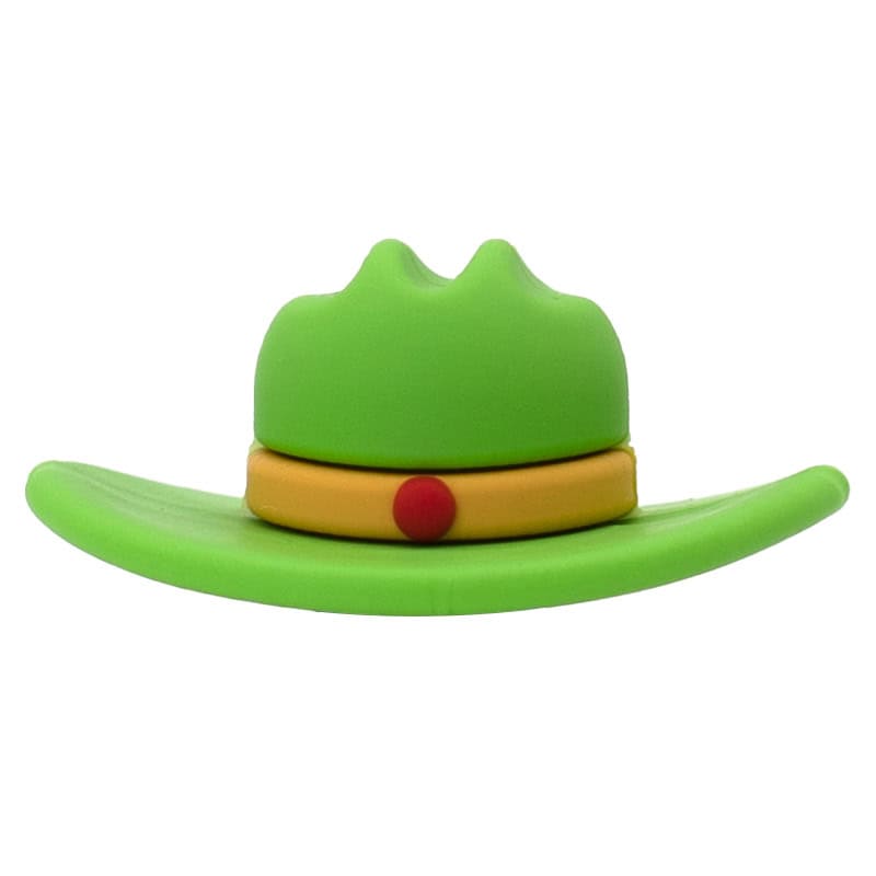 3D Cowboy Stockman Sheriff hat green 3D321-04 - Shoe Charm