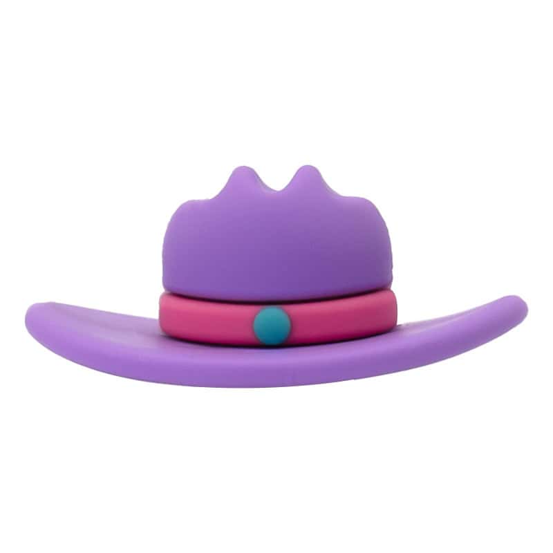 3D Cowboy Stockman Sheriff hat lilac  3D321-07 - Shoe Charm