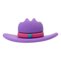3D Cowboy Stockman Sheriff hat lilac  3D321-07 - Shoe Charm