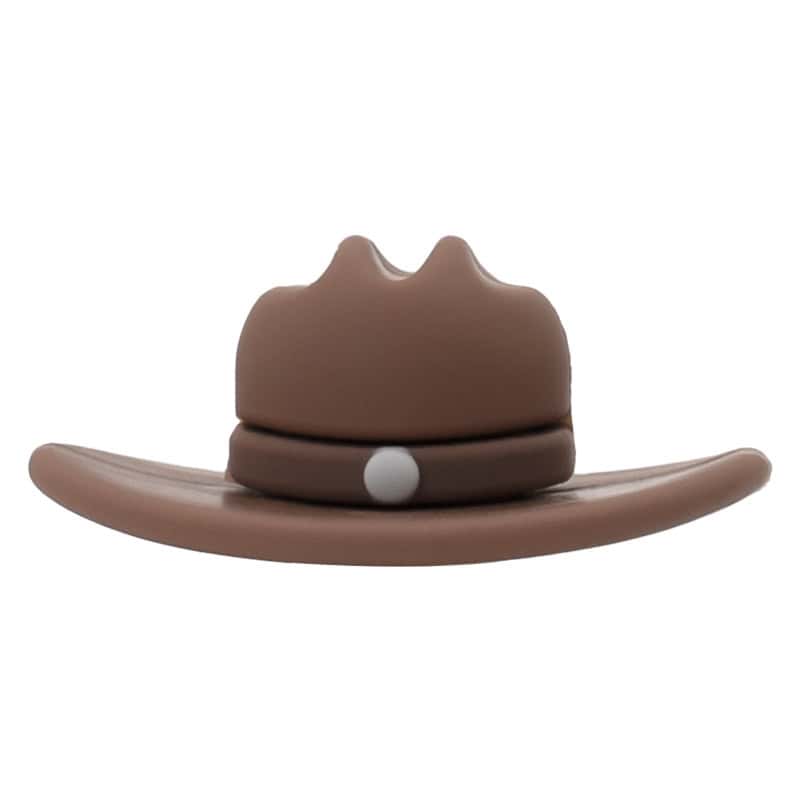 3D Cowboy Stockman Sheriff hat black 3D321-08 - Shoe Charm