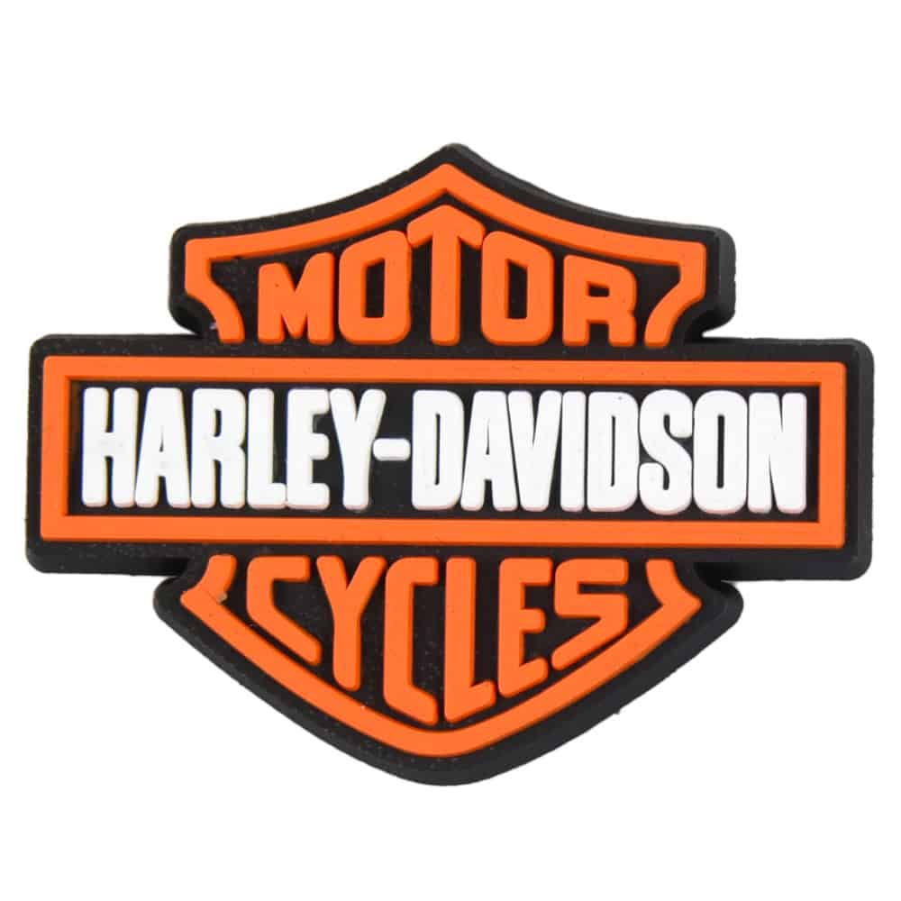 HARLEY DAVIDSON Orange logo badge P9356 Shoe Charm