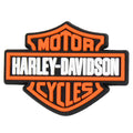HARLEY DAVIDSON Orange logo badge P9356 Shoe Charm