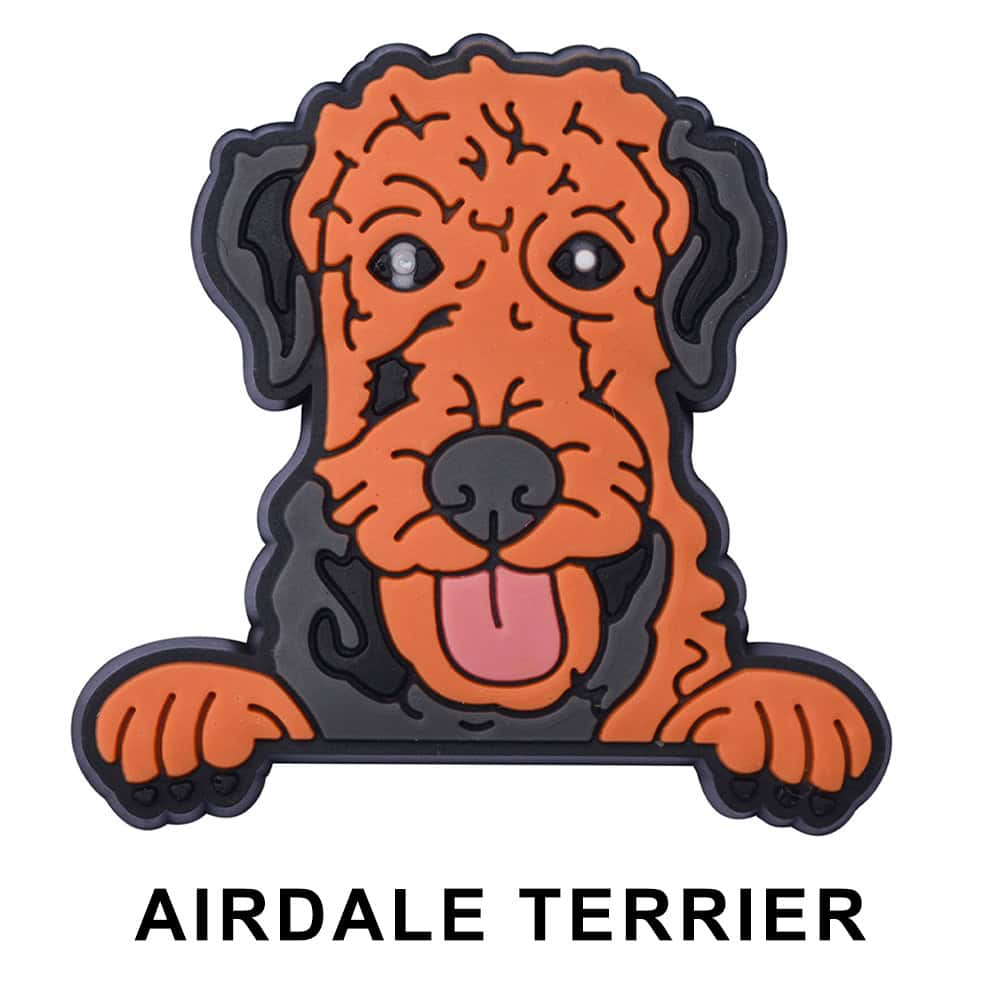 Airdale Terrier Dog P12644 Shoe Charm