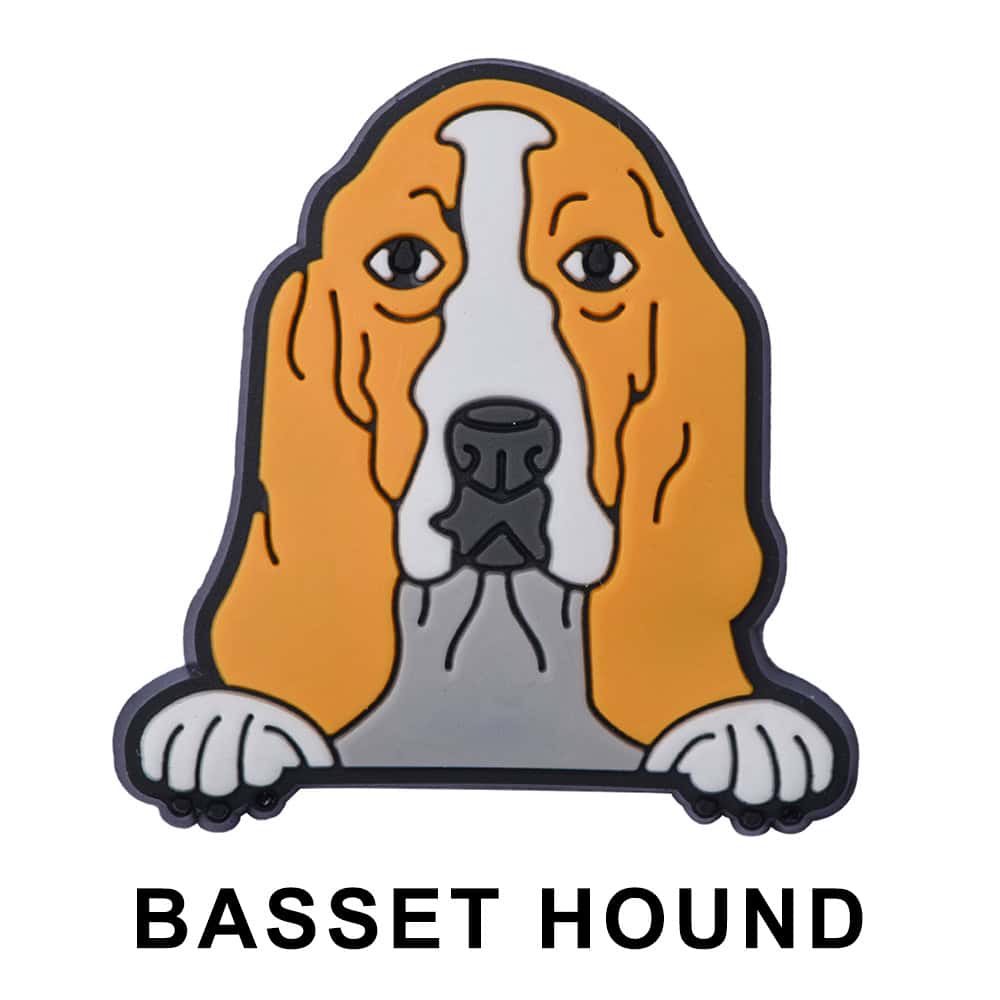 Basset Hound Dog P12650 Shoe Charm