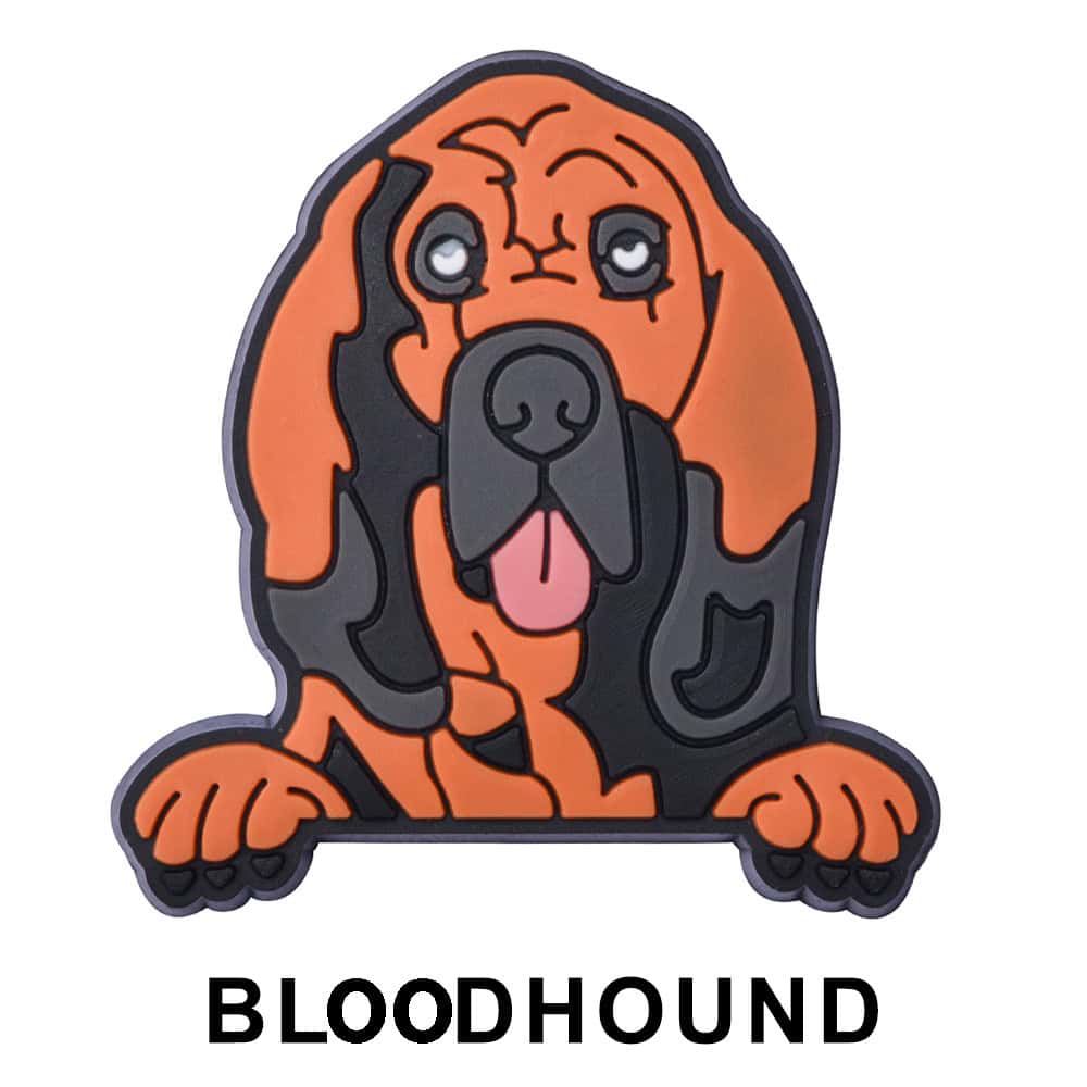 Bloodhound Dog P12655 Shoe Charm
