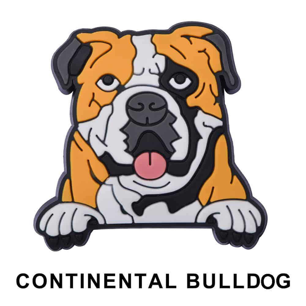 Continental Bulldog Dog P12675 Shoe Charm