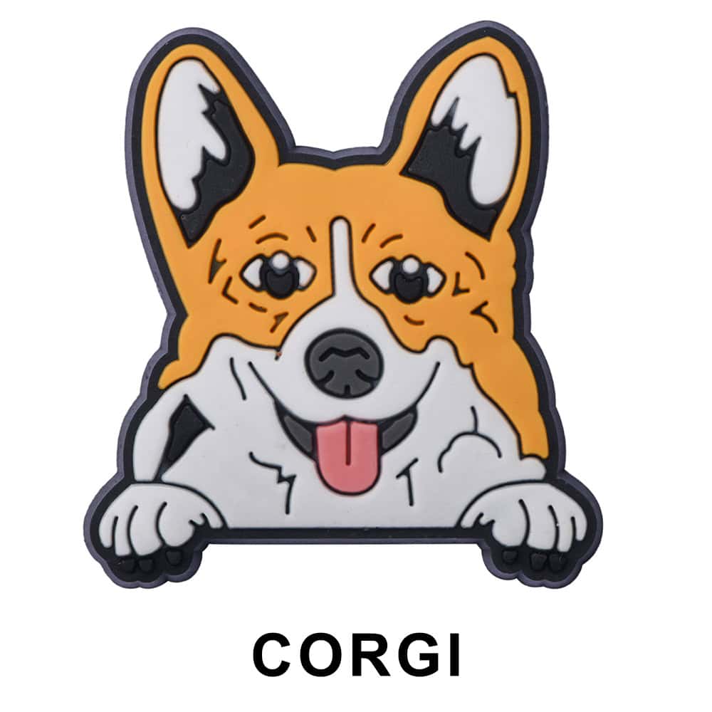 Corgi Dog P12676 Shoe Charm