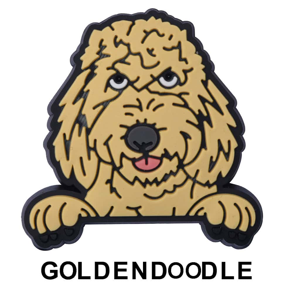 Golden Doodle Dog P12686 Shoe Charm