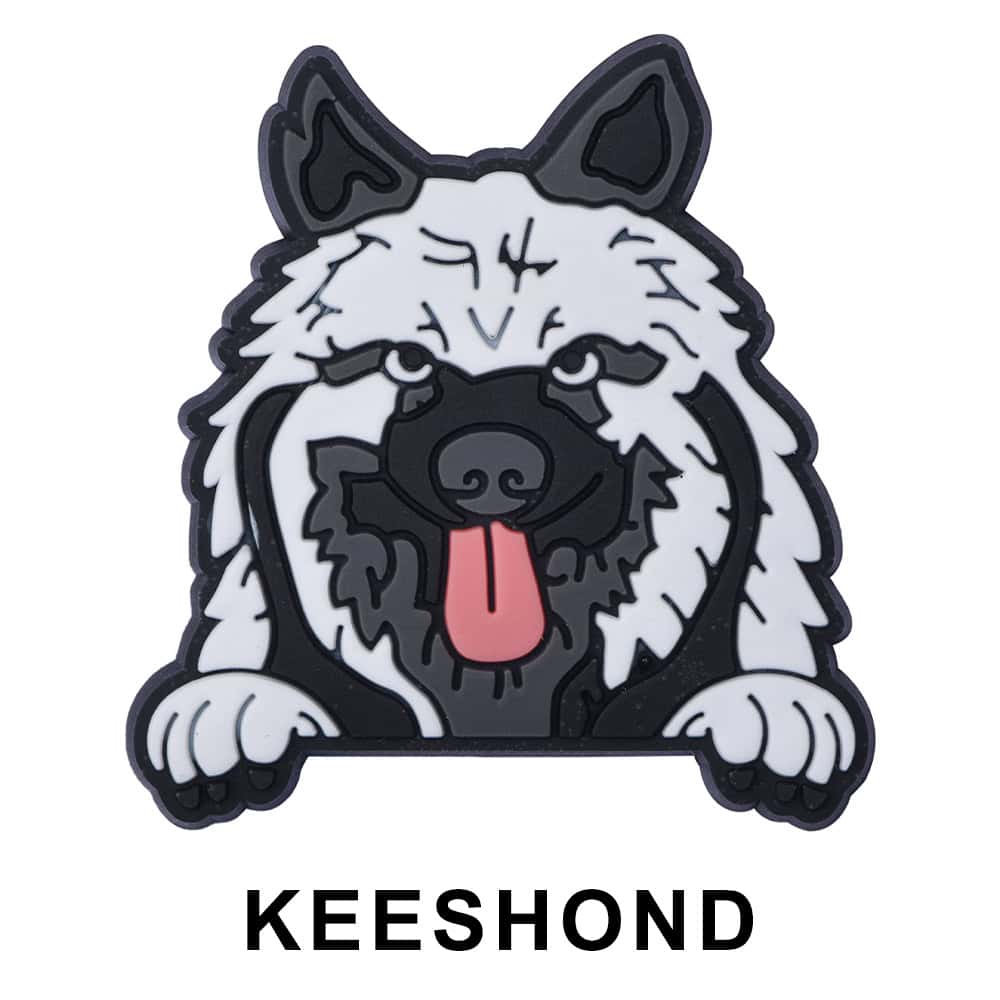 Keeshond Dog P12693 Shoe Charm