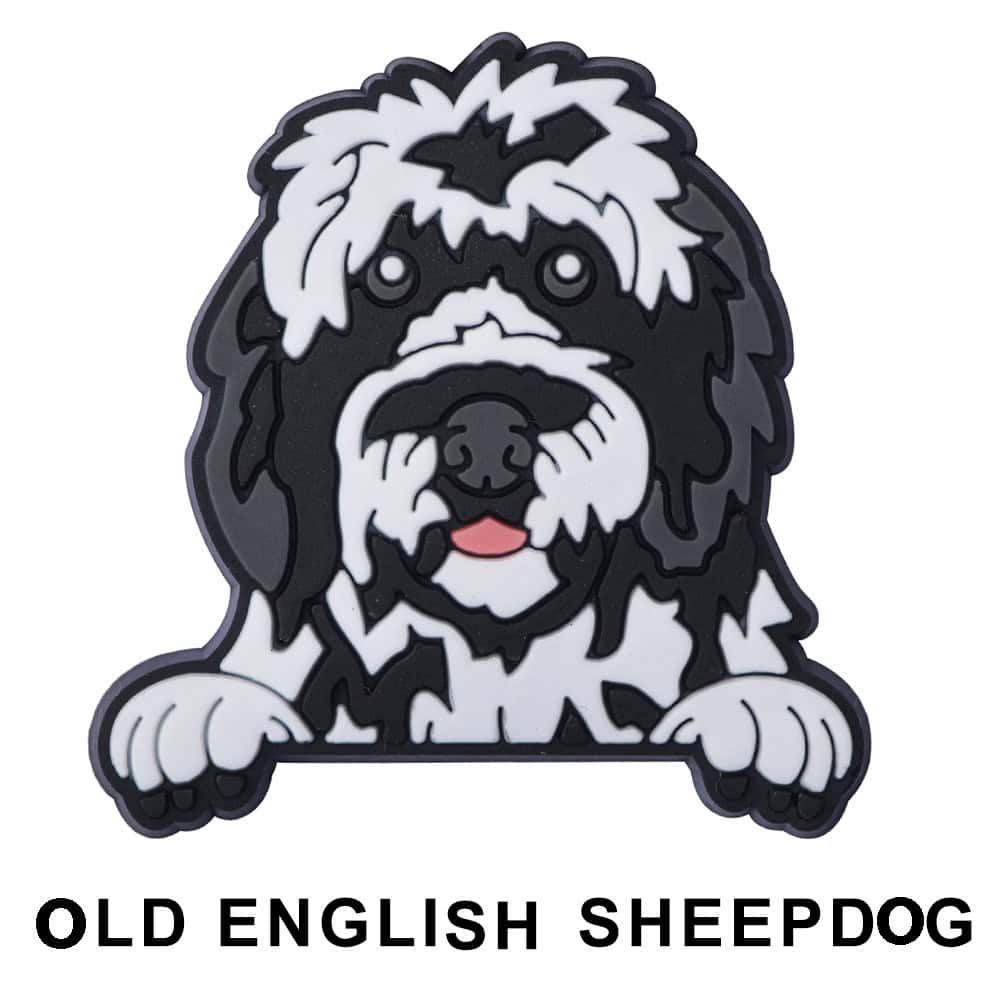 Old English Sheepdog Dog P12700 Shoe Charm