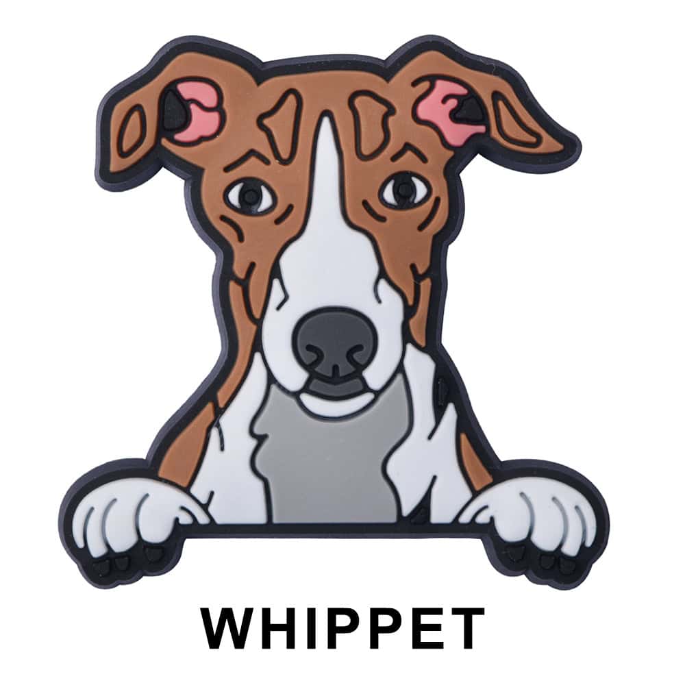 Whippet Dog P12720 Shoe Charm