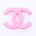 CHANEL double C stylised logo pink P2210-2 Shoe Charm