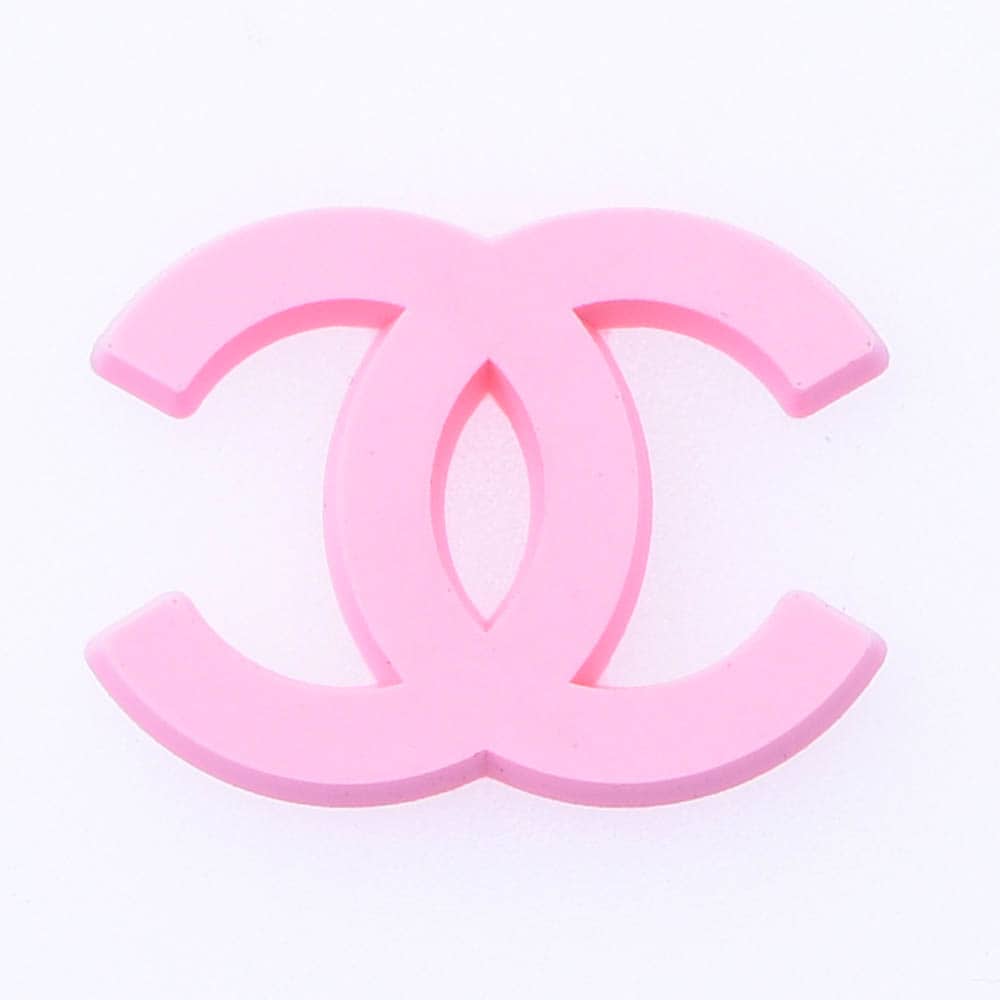 CHANEL double C stylised logo pink P2210-2 Shoe Charm
