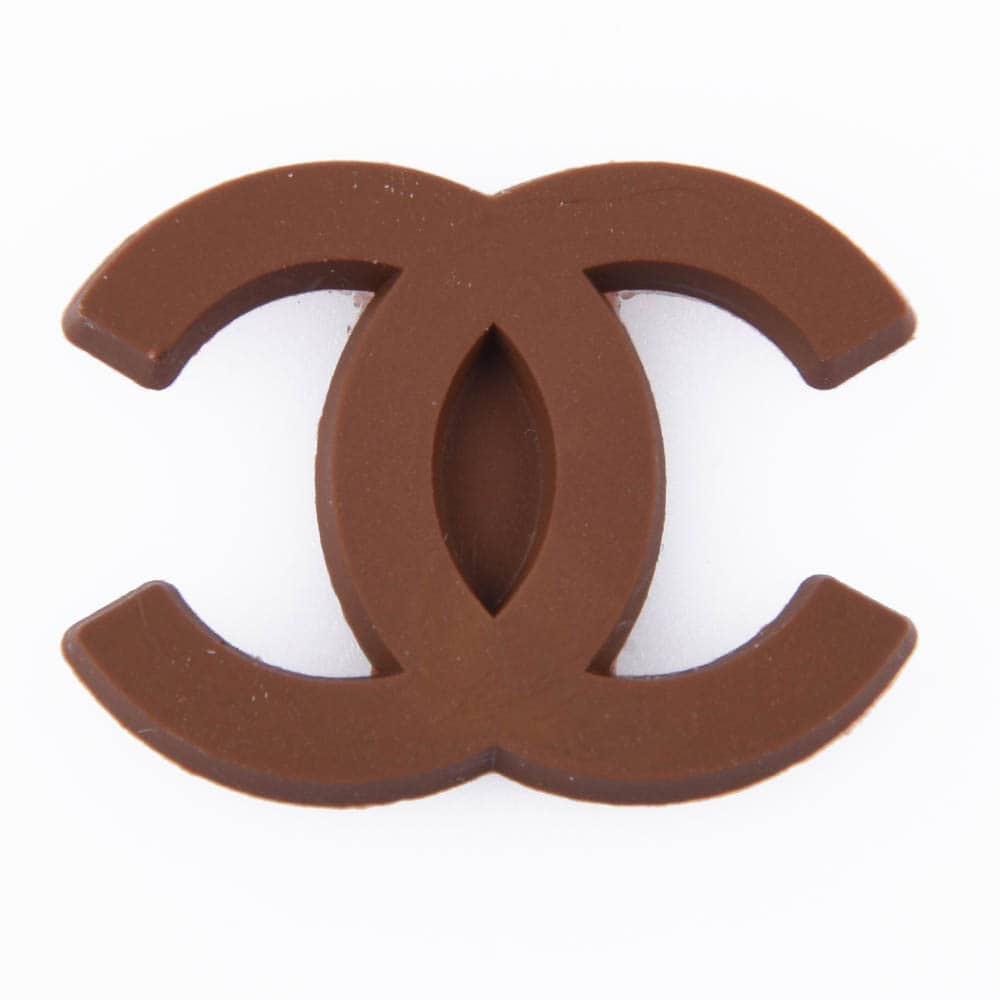 CHANEL double C stylised logo brown P2210-4 Shoe Charm