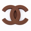 CHANEL double C stylised logo brown P2210-4 Shoe Charm