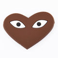 Brown heart eyes Comme Des Garcons Play P2212-1 Shoe Charm