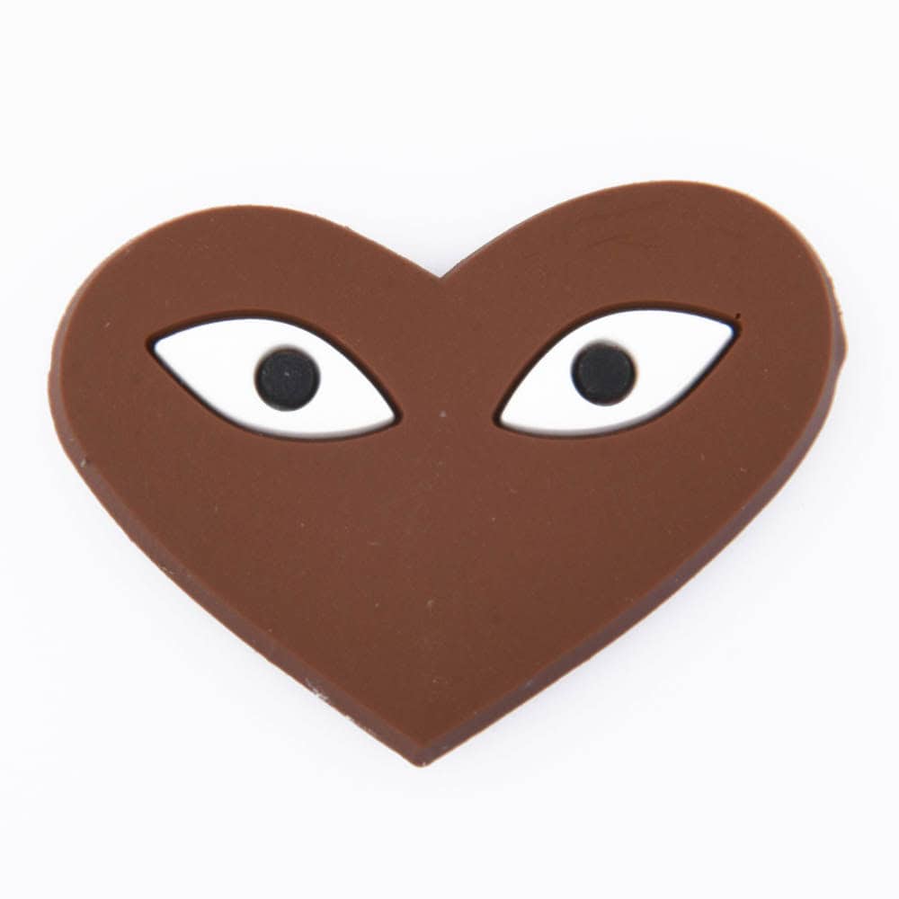 Brown heart eyes Comme Des Garcons Play P2212-1 Shoe Charm