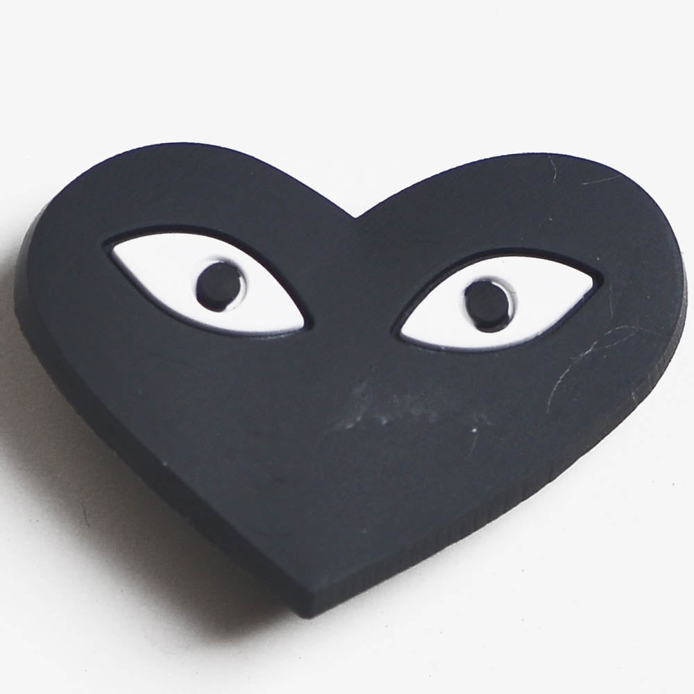 Black heart eyes Comme Des Garcons Play P2213 Shoe Charm