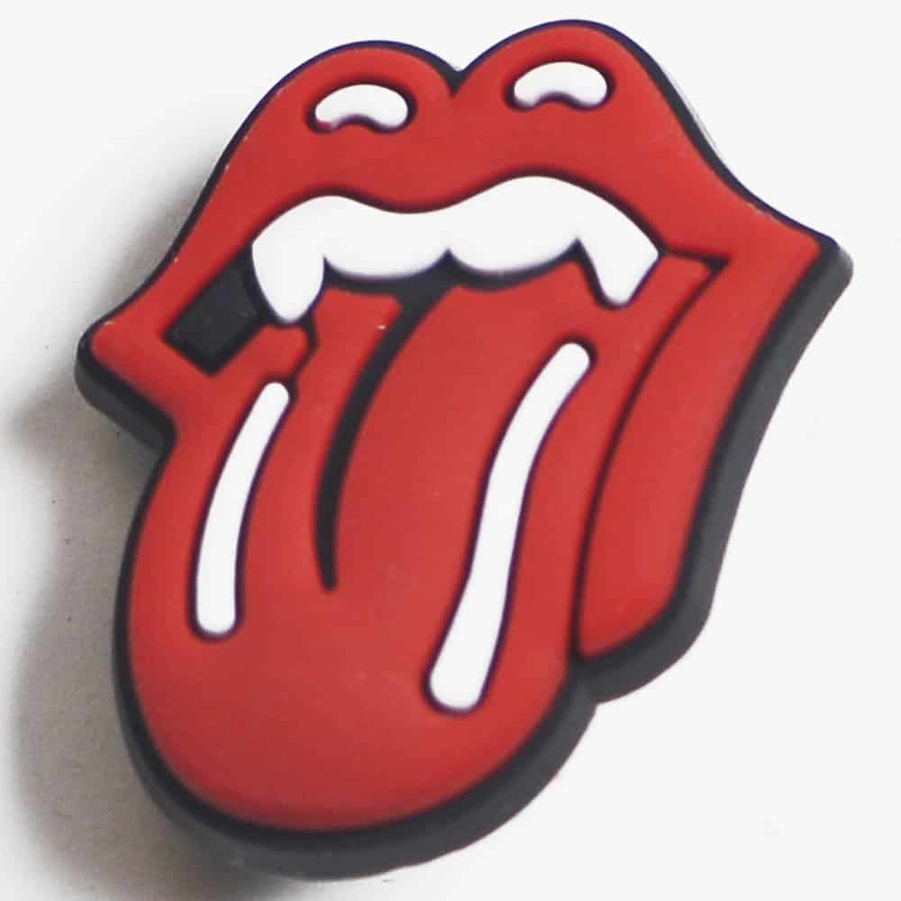 Rolling Stones tongue out logo P2214 Shoe Charm