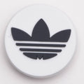 ADDIDA round badge black on white P2216 Shoe Charm