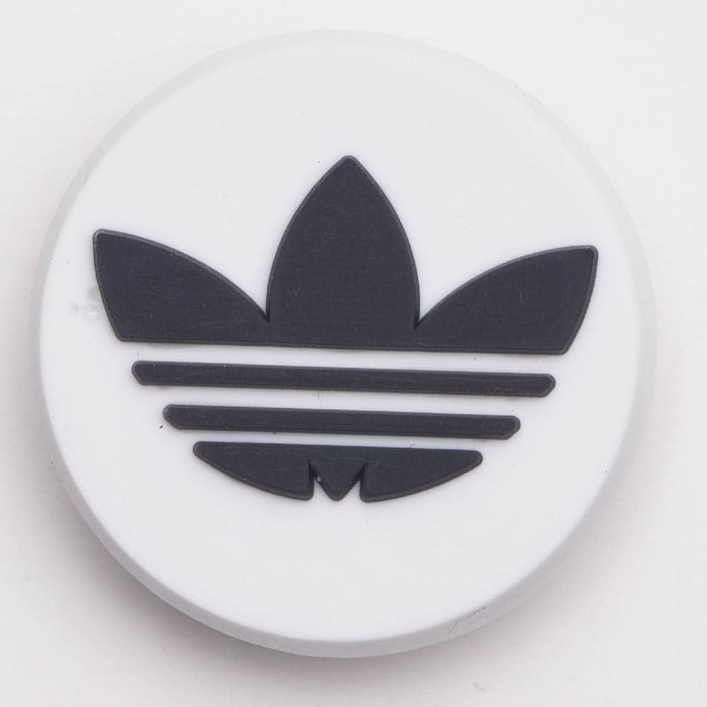 ADDIDA round badge black on white P2216 Shoe Charm