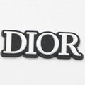 Dior French Luxury block White on Black Shoe Charm P2235