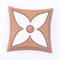 LV Louis Vuitton Flower On Honey Square Logo Badge P2679 Shoe Charm