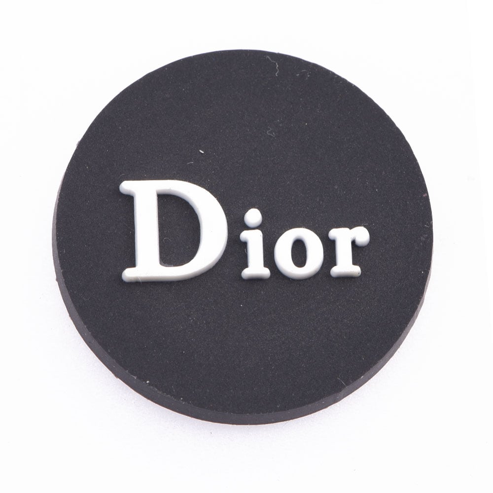 Dior Round Badge white P4118 Shoe Charm