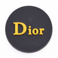 Dior Round Badge yellow P4119 Shoe Charm
