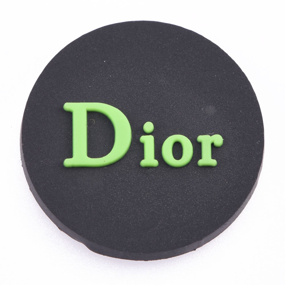 Dior Round Badge green P4120 Shoe Charm