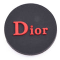 Dior Round Badge red P4122 Shoe Charm