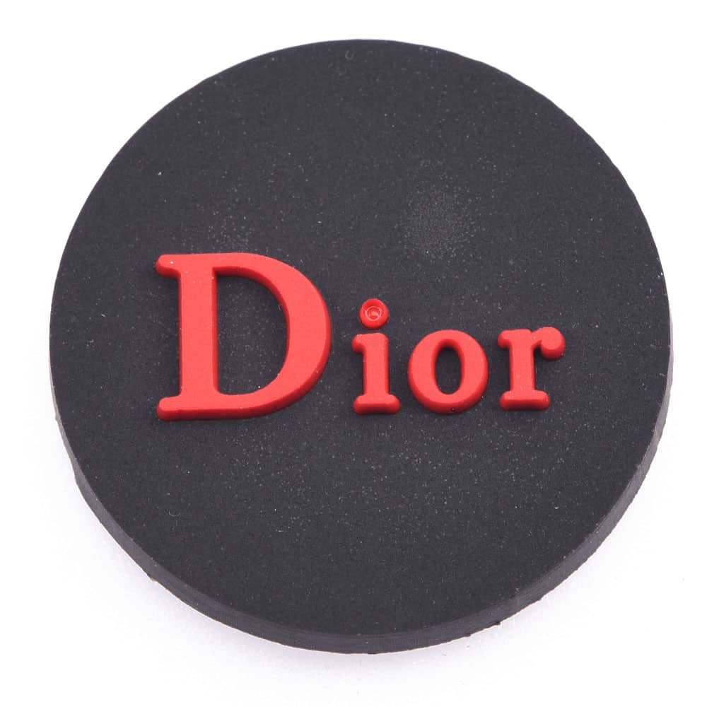 Dior Round Badge red P4122 Shoe Charm