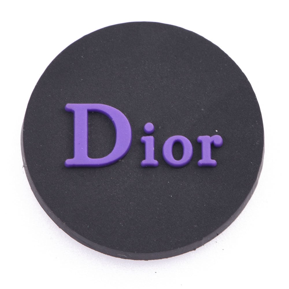 Dior Round Badge purple P4123 Shoe Charm