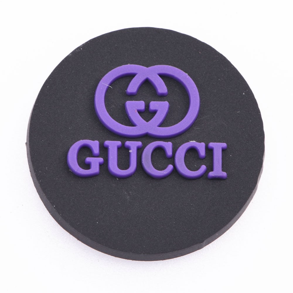 Gucci Round Badge purple P4124 Shoe Charm