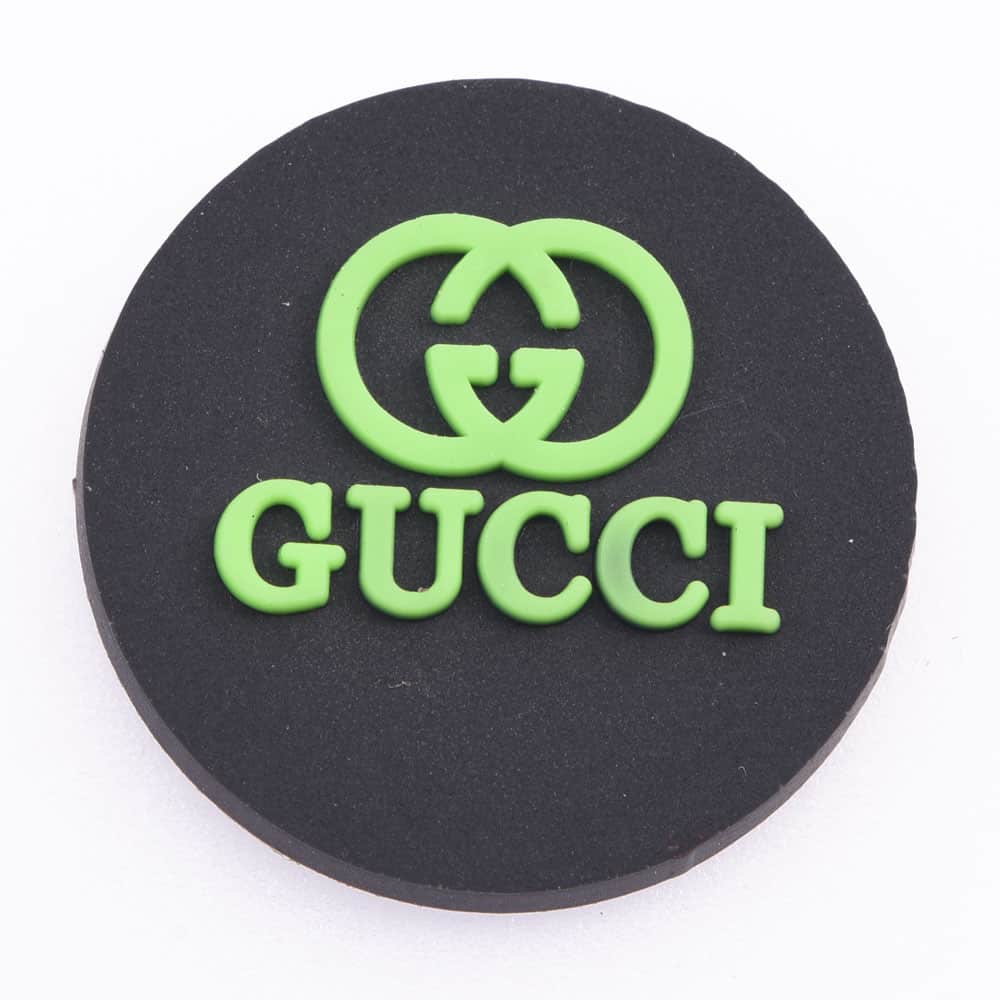 Gucci Round Badge green P4125 Shoe Charm