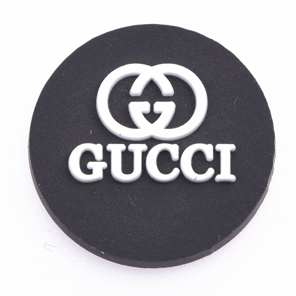 Gucci Round Badge white P4127 Shoe Charm
