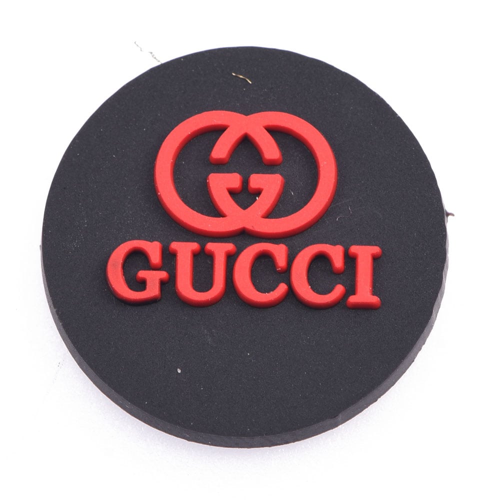 Gucci Round Badge red P4128 Shoe Charm